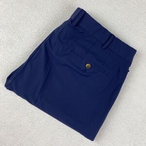 PETER MILLAR 'Stealth Performance' Mens Chino Pants 40/30 Navy Blue Trousers EUC